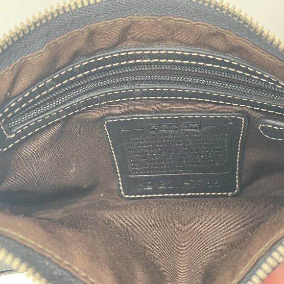 Vintage Coach G2K-7785 Hampton Black Leather Demi Baguette Handbag Purse - Picture 6 of 7